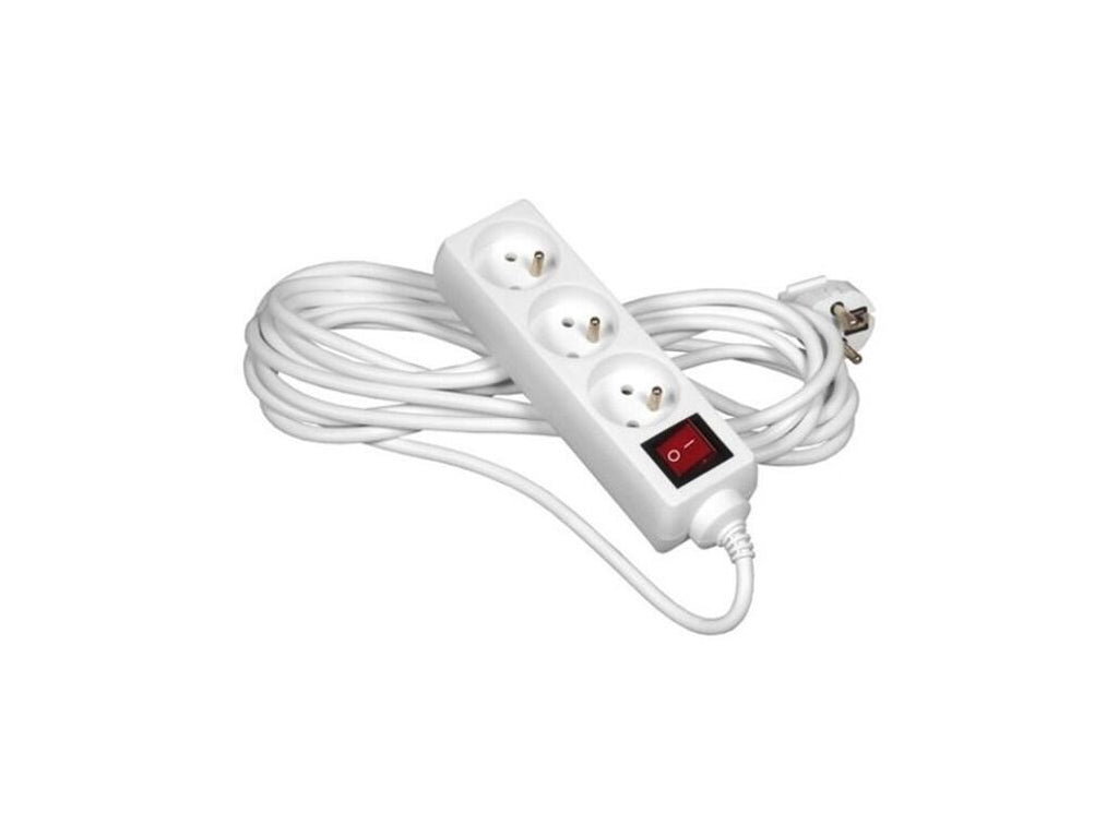 kabel prodlužovací 3 m 3 zásuvky průřez 1,5mm2 42.18-KAB003-3
