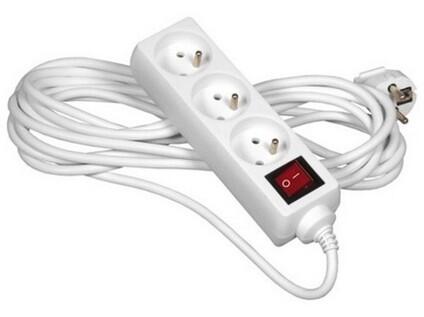 kabel prodlužovací 5 m 3 zásuvky průřez 1,5mm2 42.18-KAB005-3
