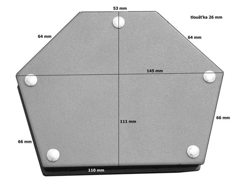 42.04-432-34 magnet uhlový 6-hranný, nosnosť do 33kg