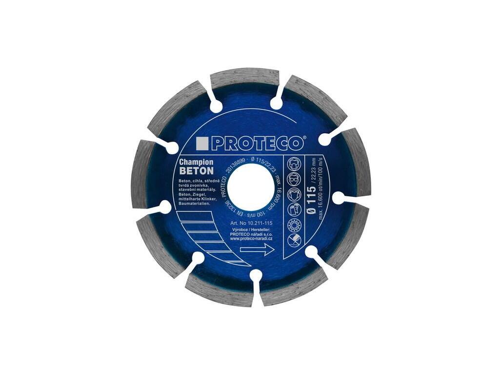 211-125 kotouč dia 125 mm segment BETON CHAMPION beton, cihla, stav.mat.