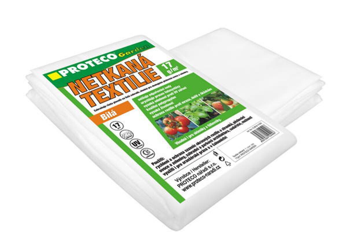 10.89-B-16010 textilie netkaná 1.6 x 10 m bílá 17g/m2