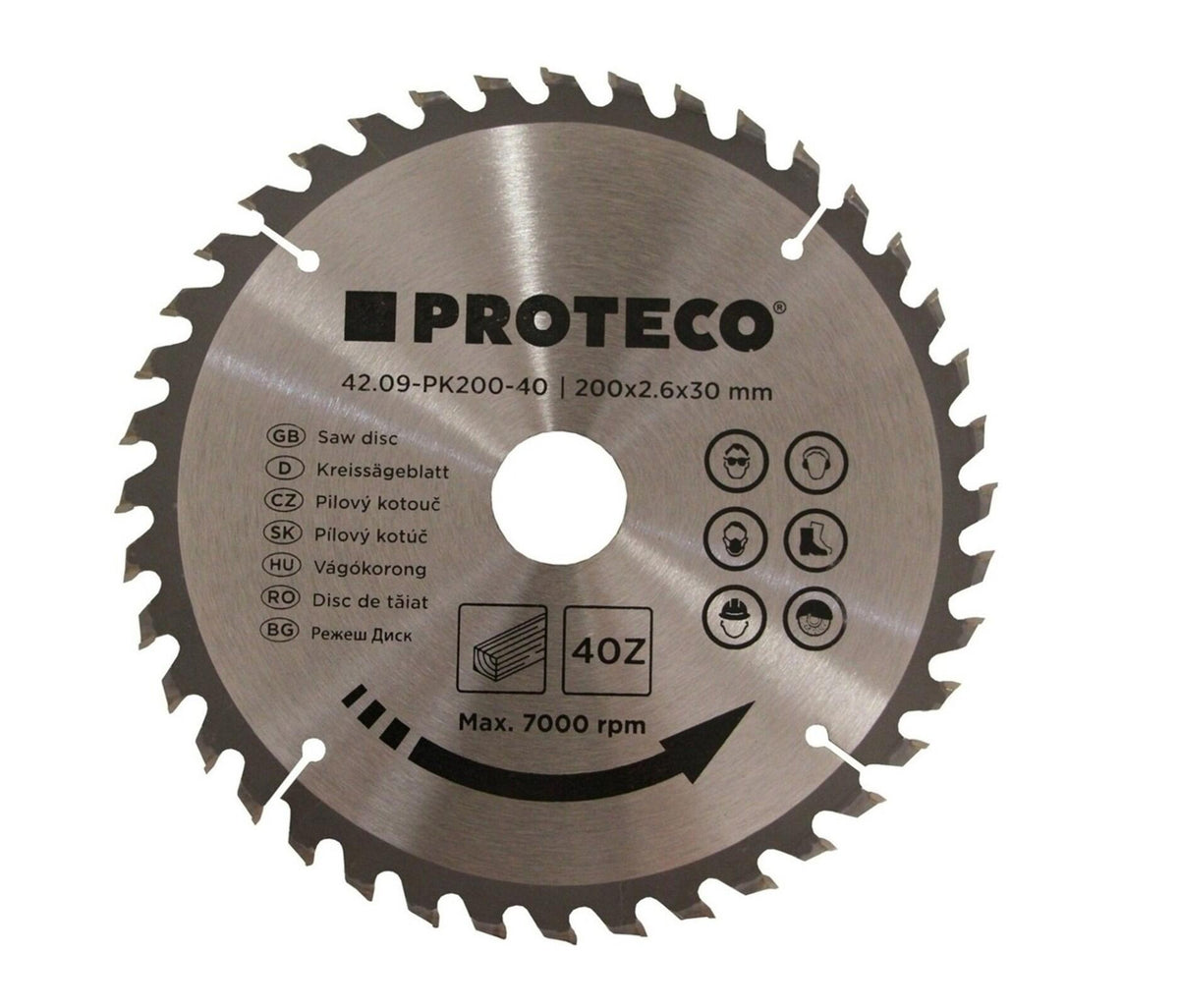 09-PK200-40 kotouč pilový SK 200x2.6x30 40z + redukce 30/20 mm