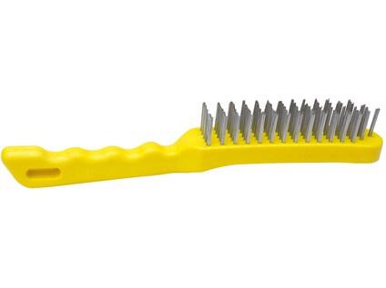 237-01 kartáč ruční pětiřadý Fe, plast.rukojeť