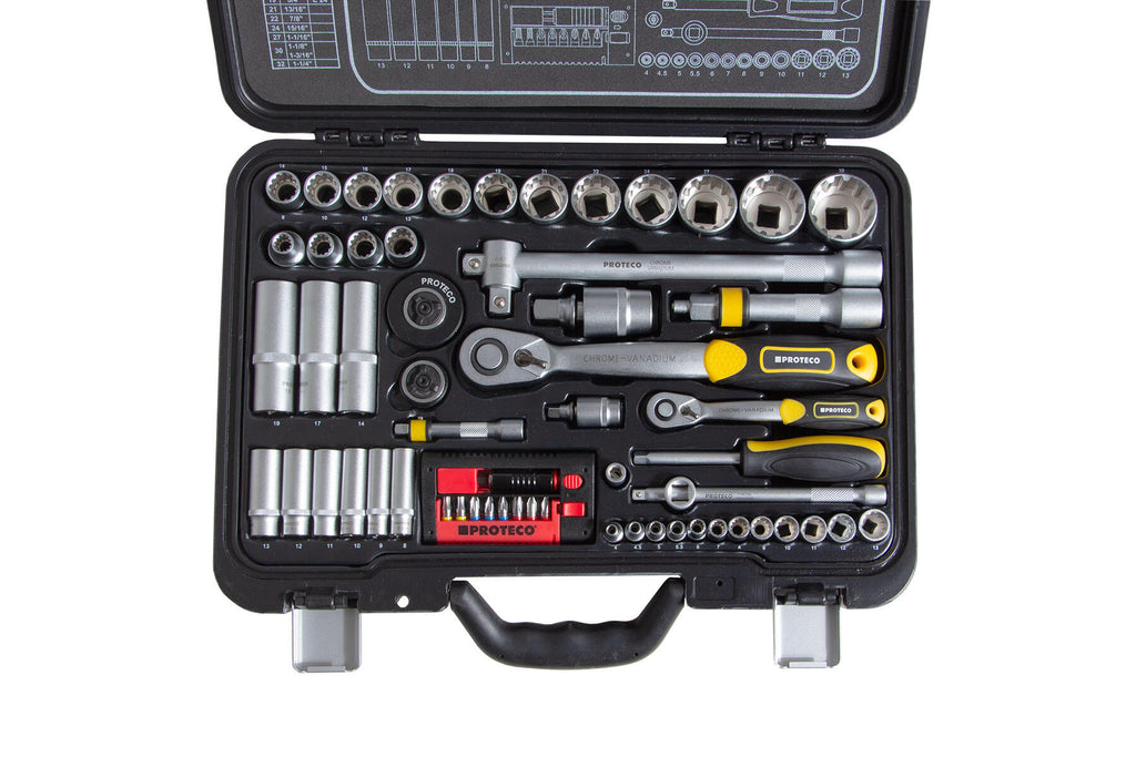 SN-1214-A21 gola sada 1/2" a 1/4" SPLINE 60-dílná