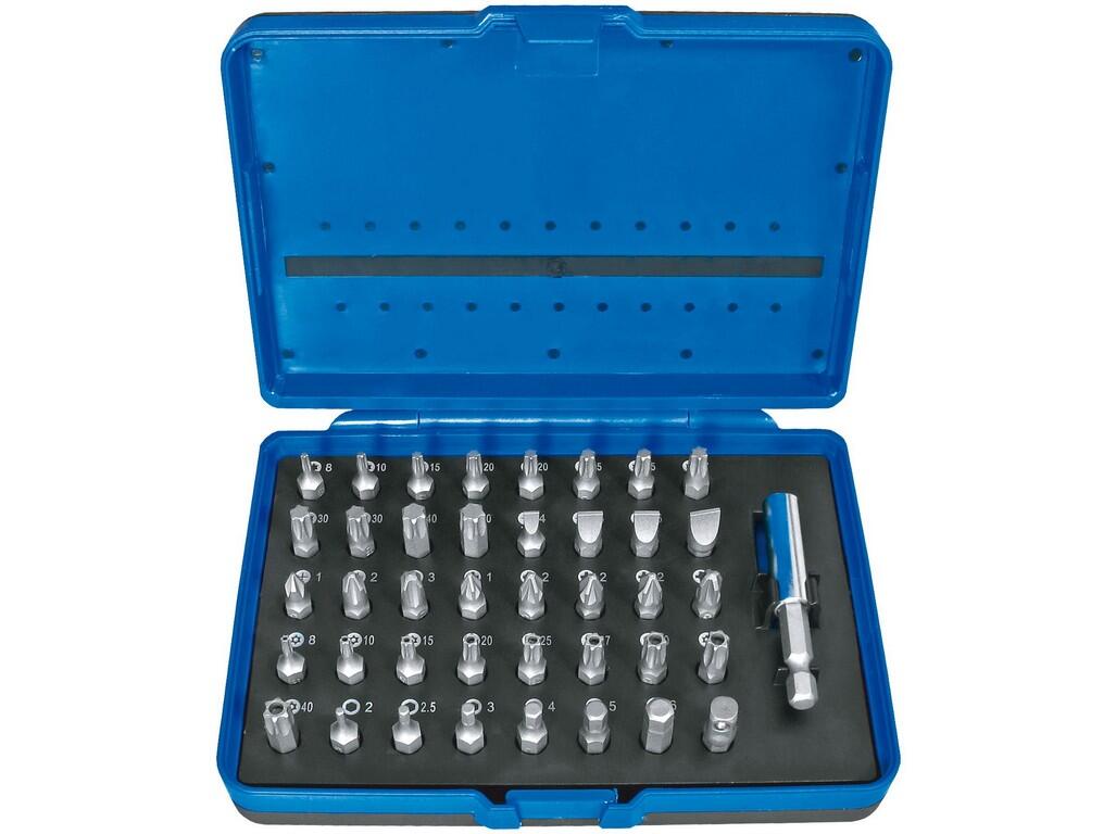 09-1740 sada bitů 1/4" 41 dílů: držák+bity+box