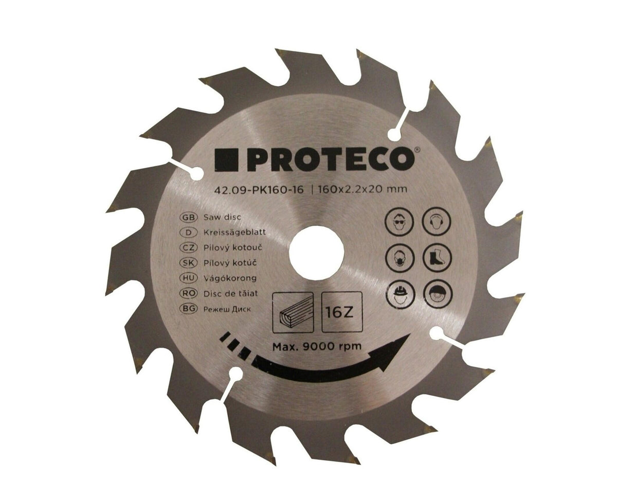 09-PK160-16 kotouč pilový SK 160x2.2x20 16z