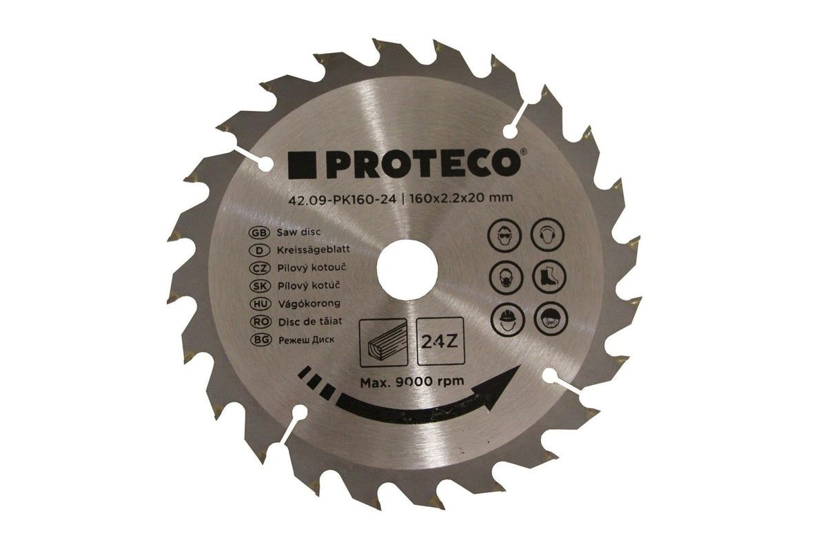 09-PK160-24 kotouč pilový SK 160x2.2x20 24z