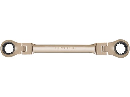 18-346-08X09 klíč ráčnový očkový 8 x 9 mm s klouby CrV