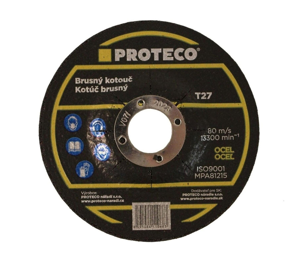 10.20-B-150-64 kotouč brusný 150x6.4x22.2mm, zvýšený střed, ocel