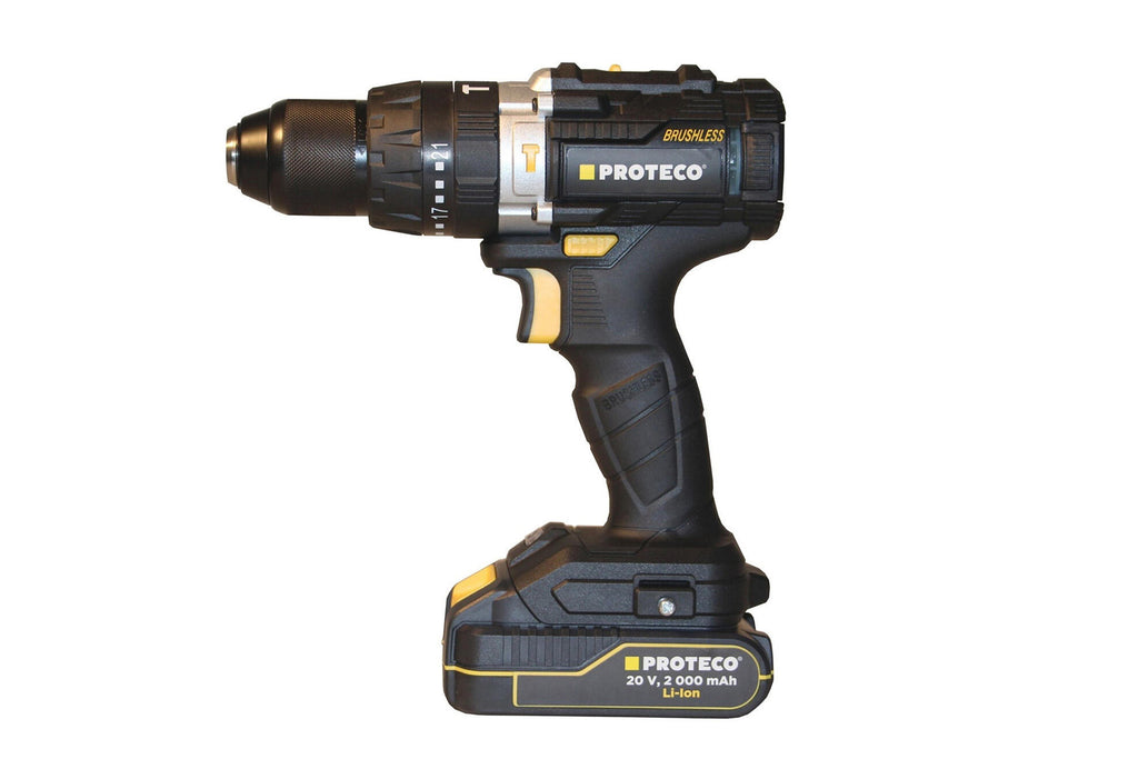 PROTECO 51.10-AV-20-02 vrtačka s příklepem akumulátorová 2-13mm 20V, 1 akumulátor