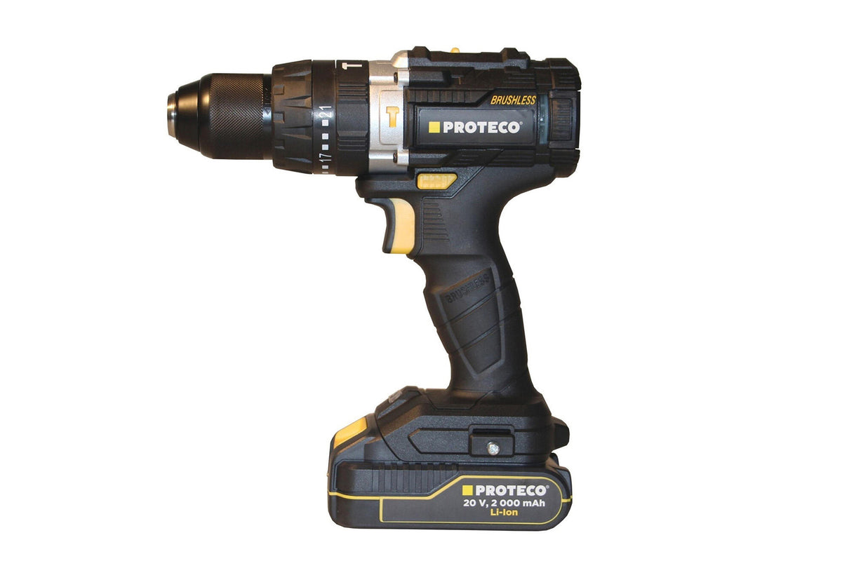 PROTECO 51.10-AV-20-02 vrtačka s příklepem akumulátorová 2-13mm 20V, 1 akumulátor