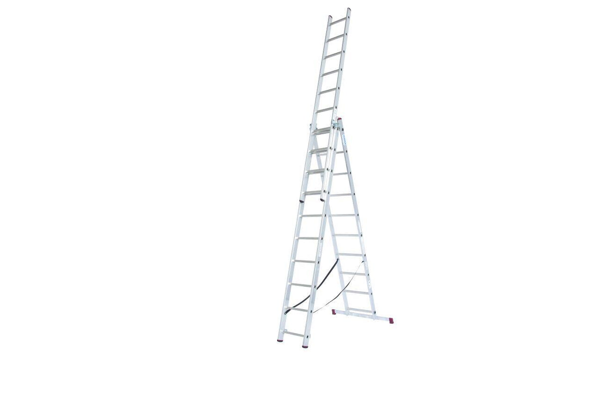 10.66-S-3-10-KR žebřík trojdílný 3x10 s úpravou na schody 285/448/615 cm