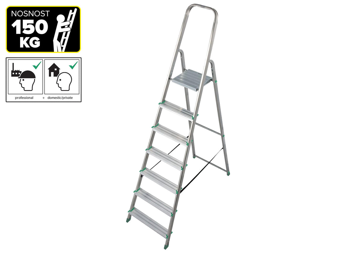 6617-KR schůdky Al 7-stupňové, nosnost 150kg