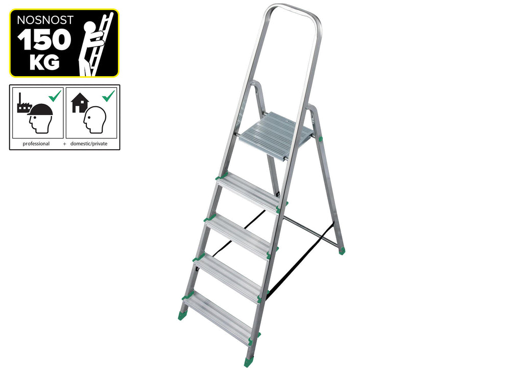 6615-KR schůdky Al 5-stupňové, nosnost 150kg