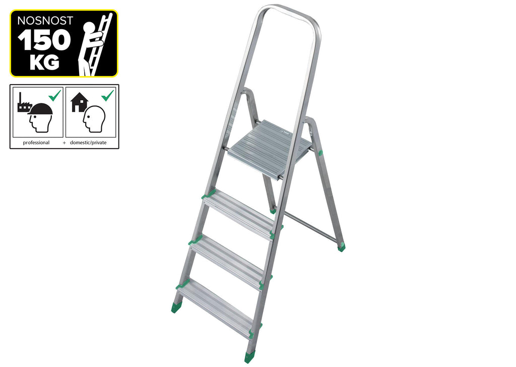 6614-KR schůdky Al 4-stupňové, nosnost 150kg