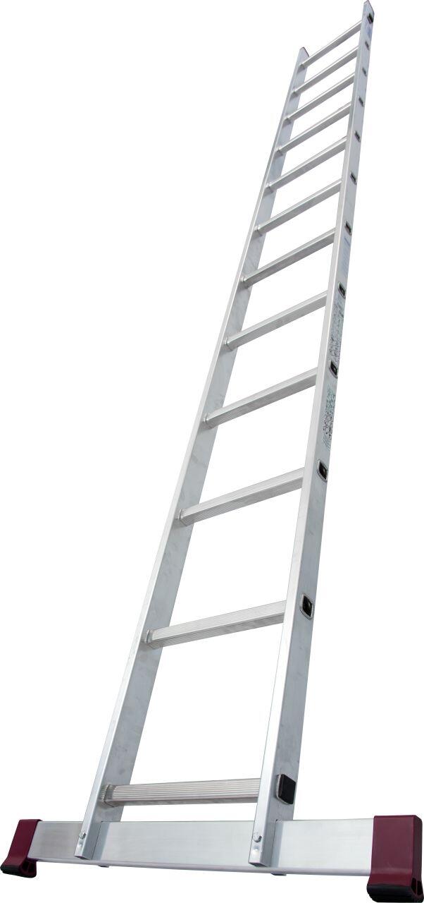 10.66-1-14-KR žebřík opěrný hliníkový 14 příček 390cm se stabilizátorem