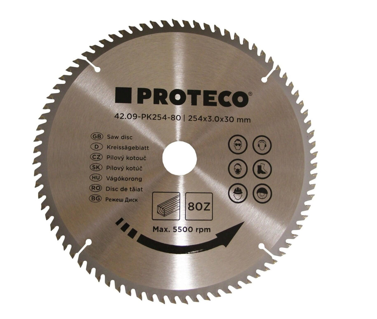09-PK254-80 kotouč pilový SK 254x3.0x30 80z + redukce 30/20 mm