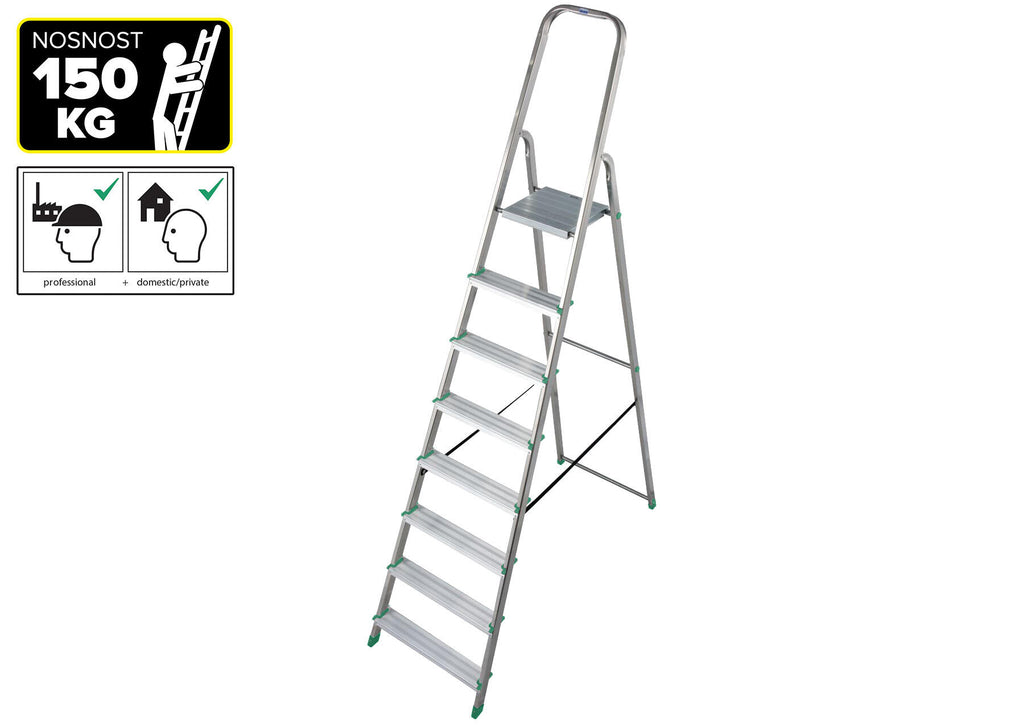 6618-KR schůdky Al 8-stupňové, nosnost 150kg
