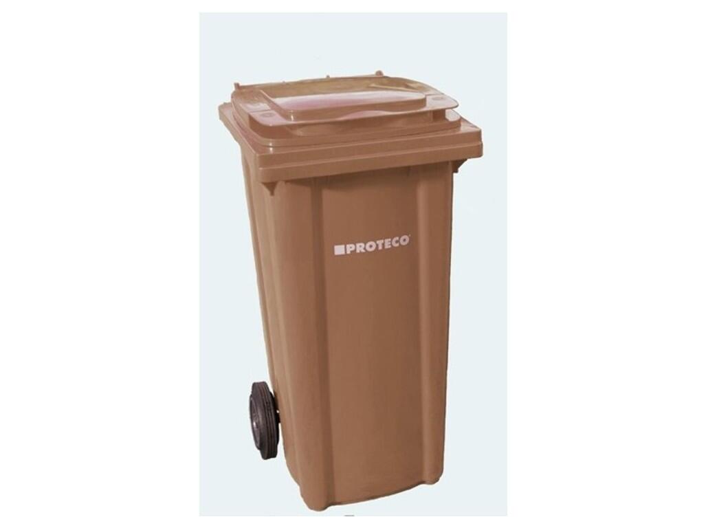 10.86-P240-HN popelnice 240 L plastová hnědá s kolečky