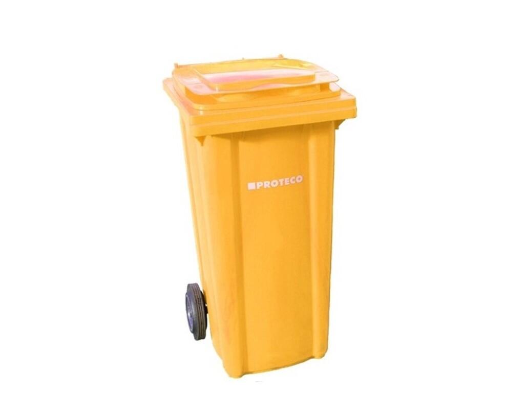 10.86-P240-ZL popelnice 240 L plastová žlutá s kolečky